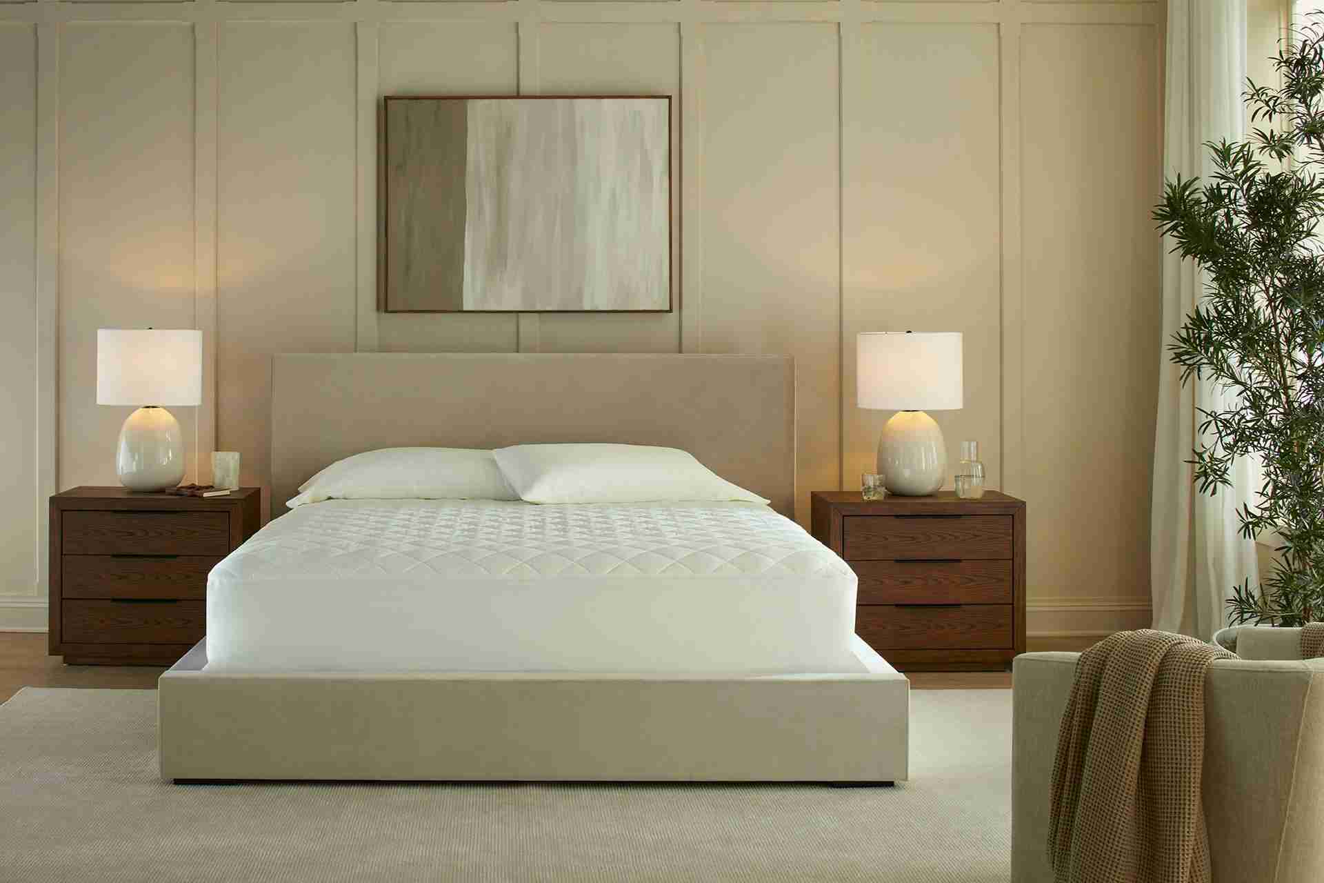 organic mattress pad lifestyle1 3 2