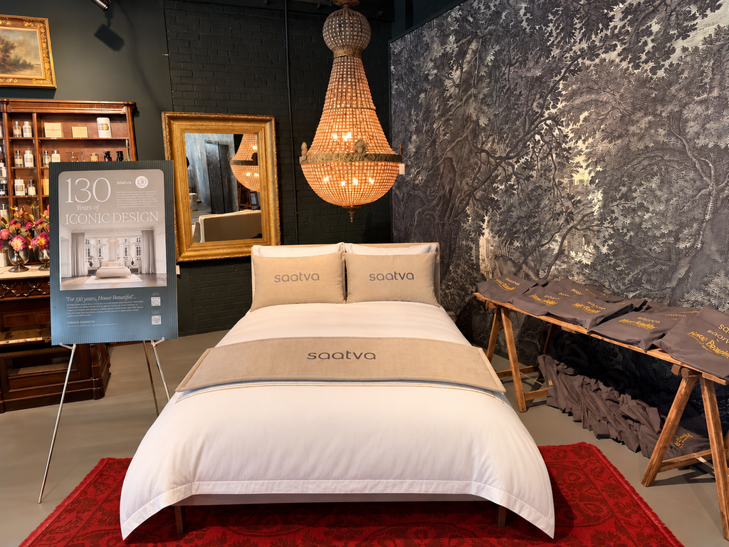 Plush Saatva Showroom Bed Display